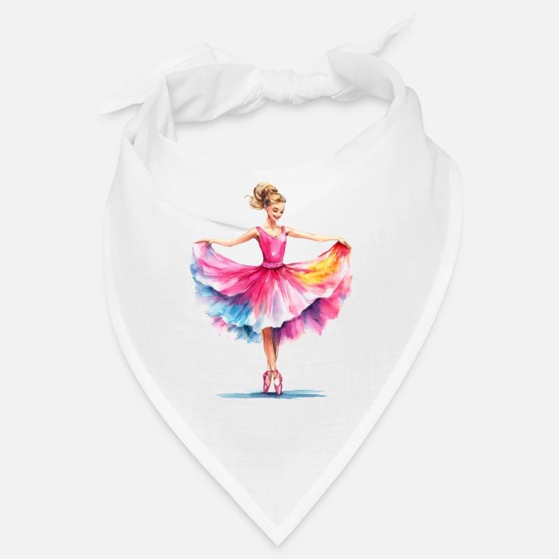 Danseuse de ballet en robe rose Bandana
