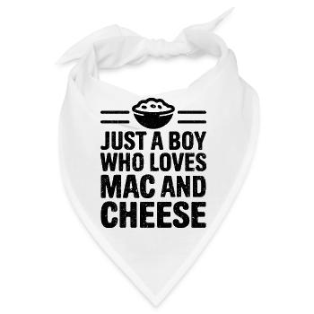 Liebe für Mac 'n' Cheese - Bandana - Weiß - Vorne