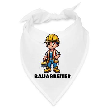 Bauarbeiter - Bandana - Weiß - Vorne