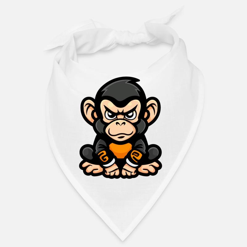 Monkey Comic - Bandana - white