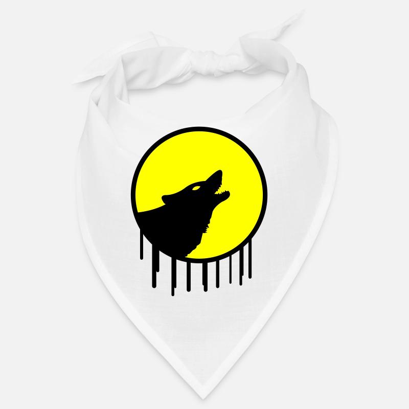 wolf full moon Bandana