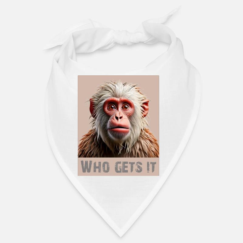 Affe – Who Gets It? | Witziges Design Bandana