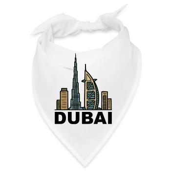 dubai skyline - Bandana - Weiß - Vorne