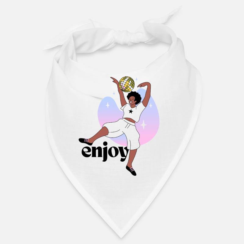 Disco Dancing Empreinte digitale Illustration Bandana