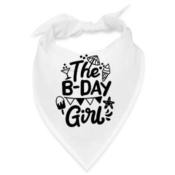 The b-day girl - Bandana - Weiß - Vorne