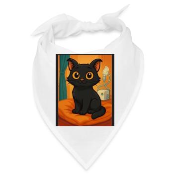 SoulPaws & Hooves, Hubert der Kult Kater - Bandana - Weiß - Vorne