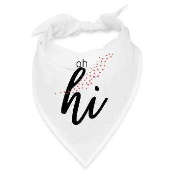 oh hi - Bandana - Weiß - Vorne