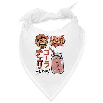 Cherry Cola Refreshing! - Bandana - Weiß - Vorne