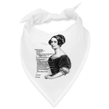 Ada Lovelace Ästhetische Malerei - Bandana - Weiß - Vorne