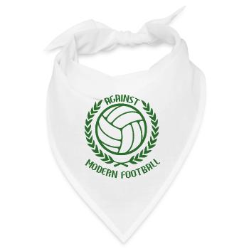 Gegen den modernen Fußball - Bandana - Weiß - Vorne