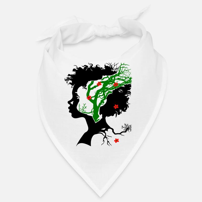 Abstrakter Baum mit Blüten Bandana