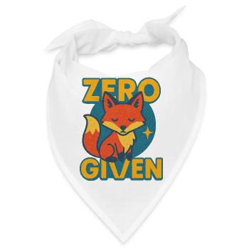 Zero Fox mit Logo - Bandana - Weiß - Vorne