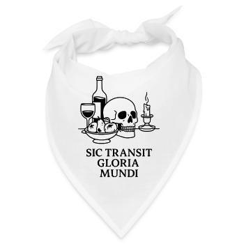 memento mori sic transit gloria mundi - Bandana - Weiß - Vorne