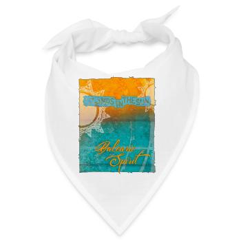 Balearic Islands in the Sun - Bandana - Weiß - Vorne