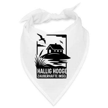 Hallig Hooge nordsee urlaub moin nordisch SH Sylt  - Bandana - Weiß - Vorne