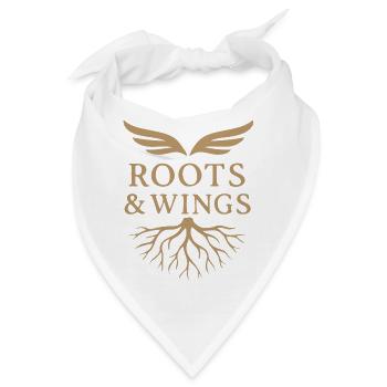 Roots & Wings - Freiheit und Herkunft - Bandana - Weiß - Vorne