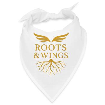 Roots & Wings - Freiheit und Herkunft - Bandana - Weiß - Vorne