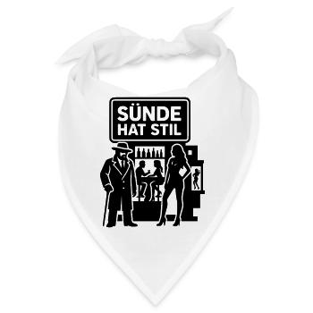 Sünde Hat Stil Ausgehen Nachtleben - Bandana - Weiß - Vorne