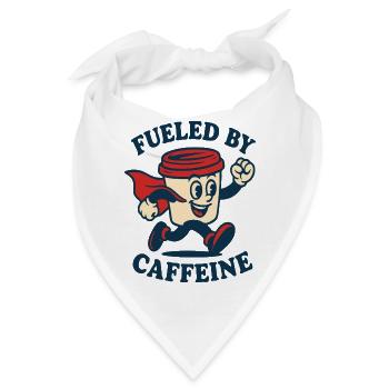 Angetrieben von Caffeine Hero - Bandana - Weiß - Vorne