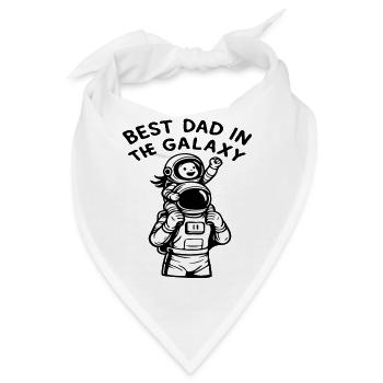 Bester Vater in der Galaxis Astronaut - Bandana - Weiß - Vorne