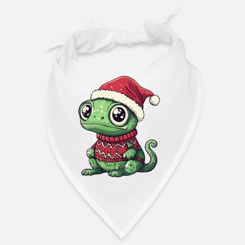 Chameleon Weihnachten Bandana