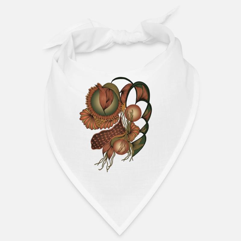 Formes de fleurs de ton de terre Bandana