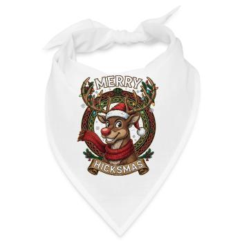 Rentier Rudolph Comic - Weihnachtsgeschenk - Bandana - Weiß - Vorne