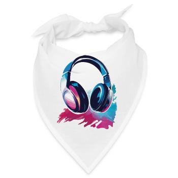Headset Kopfhörer - Bandana - Weiß - Vorne