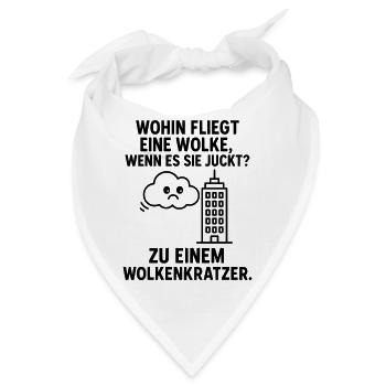 wolke kratzen kinderwitz - Bandana - Weiß - Vorne