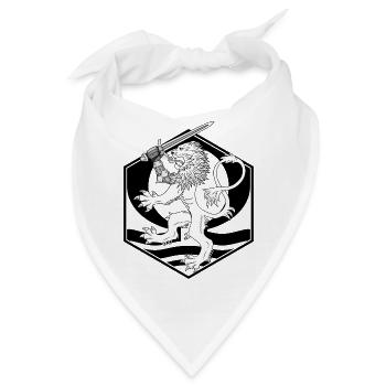 Aalto Asko Kunst Löwe Omega Weiß - Bandana - Weiß - Vorne