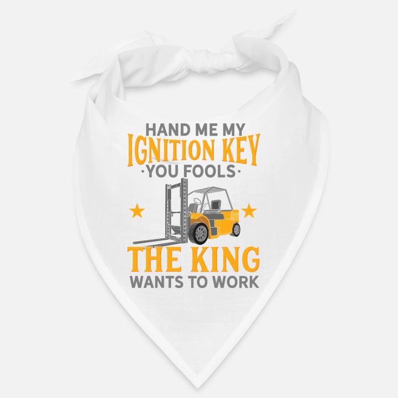 Hand Me My Ignition Key Forklift Operator King Art Bandana