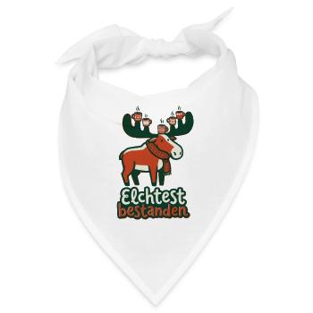Elchtest bestanden - Bandana - Weiß - Vorne