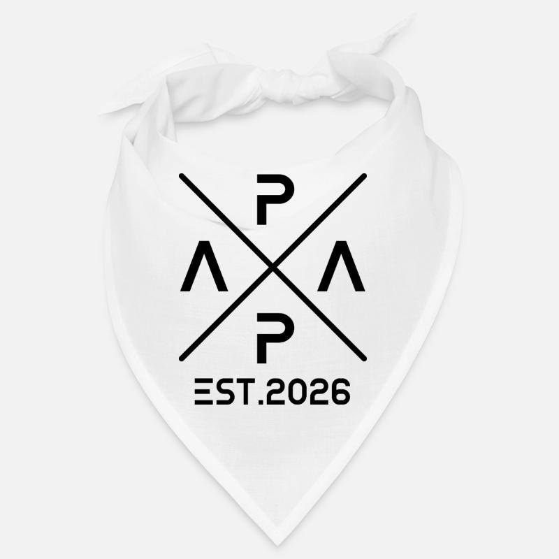 Papa est. 2026 – Discreet statement for dads Bandana