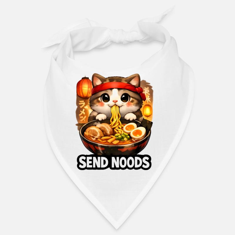 Ramen Cat Send Noods Bandana