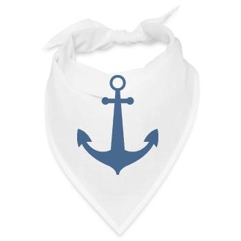 Anker - Bandana - Weiß - Vorne