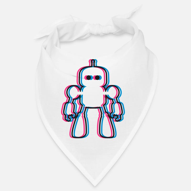 Roboter 3D Effekt KI Sci-Fi  Bandana