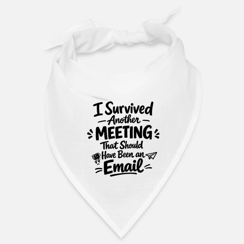 Witziges Bürohumor Meeting E-Mail Design Bandana