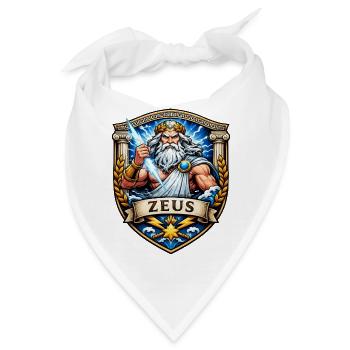 Zeus Donnersturm Schild - Bandana - Weiß - Vorne