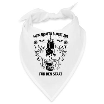 Mein Brutto Blutet Aus Steuern Humor - Bandana - Weiß - Vorne