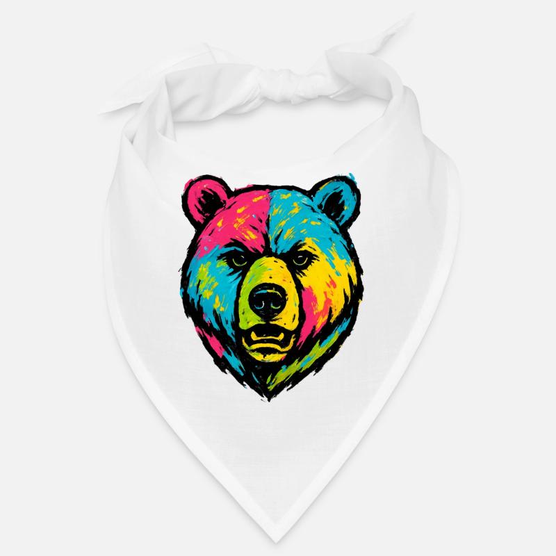 Ours mal léché Pop Art Bandana