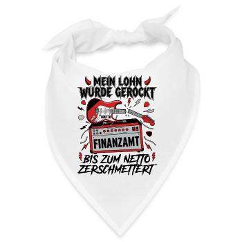 Mein Lohn Wurde Gerockt - Bandana - Weiß - Vorne