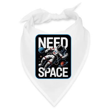 Need Space Astronaut Illustration - Bandana - Weiß - Vorne
