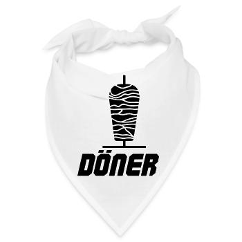 Döner Kebab - Bandana - Weiß - Vorne