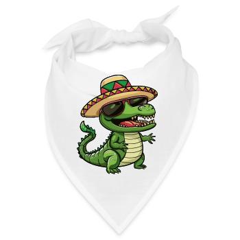 Aligator Lustig Sombrero - Bandana - Weiß - Vorne