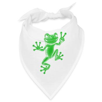 Laubfrosch - Bandana - Weiß - Vorne