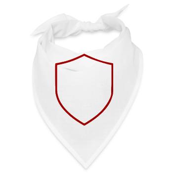 Roter Hintergrund Textur Vorlage personalisieren - Bandana - Weiß - Vorne