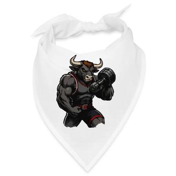 Minotaurus Krafttraining - Bandana - Weiß - Vorne