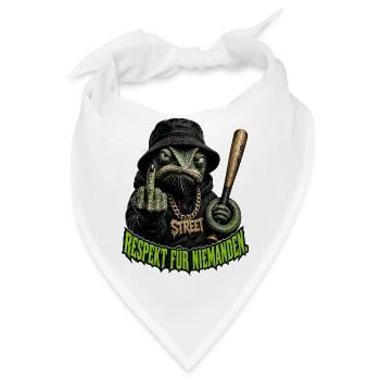 Respekt für niemanden - Bandana - Weiß - Vorne