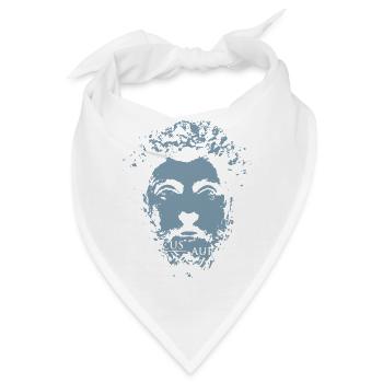 Marcus-Aurelius-Porträt - Bandana - Weiß - Vorne