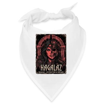Germanen Kriegerin - Bandana - Weiß - Vorne